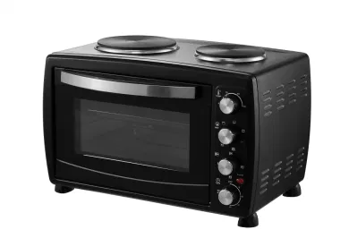 1600W Large Home Electric Rotisserie Convection Oven with Two Hot Plates